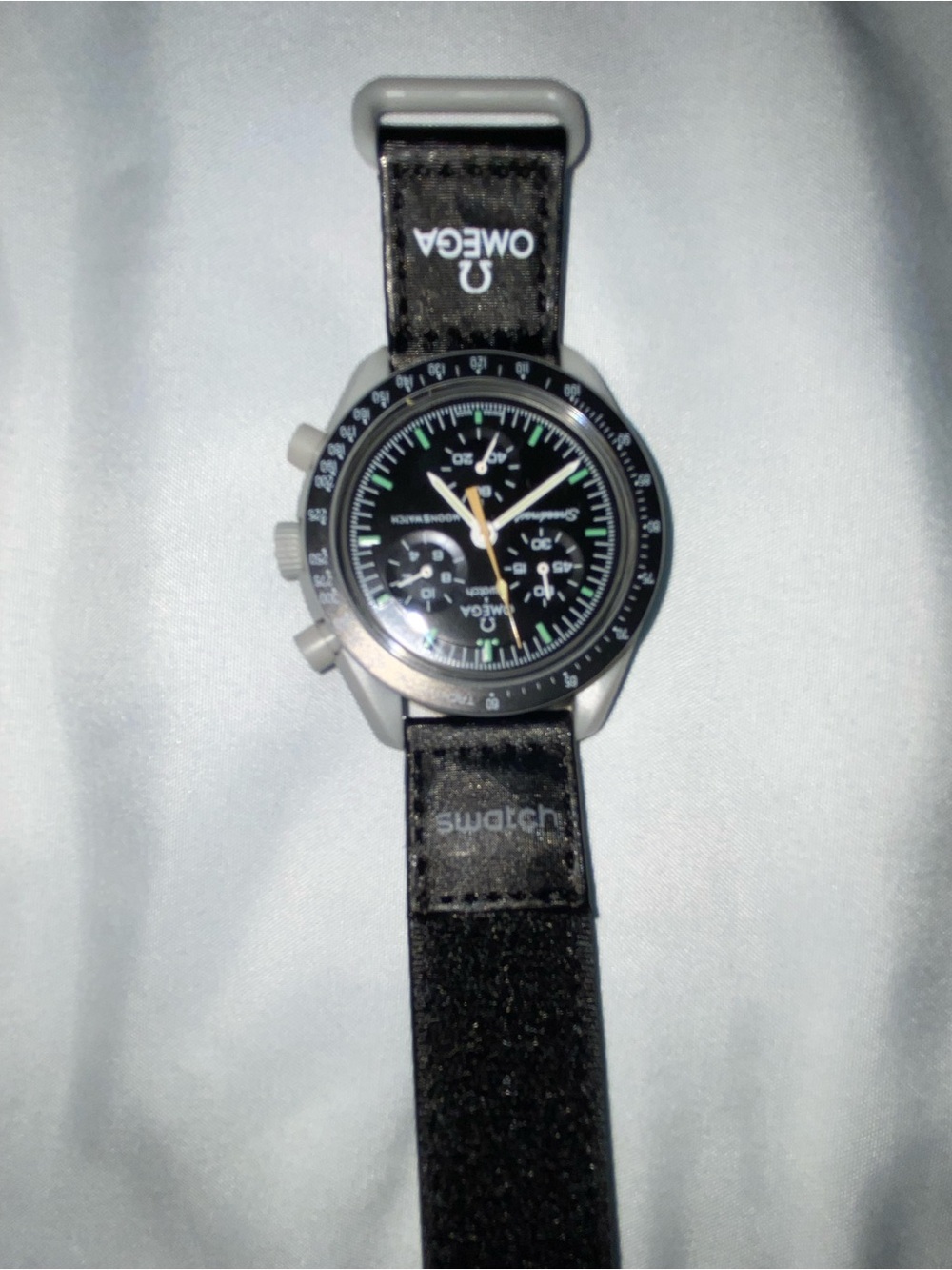Omega x Swatch Speedmaster Moonwatch Chronograph Black Dial
